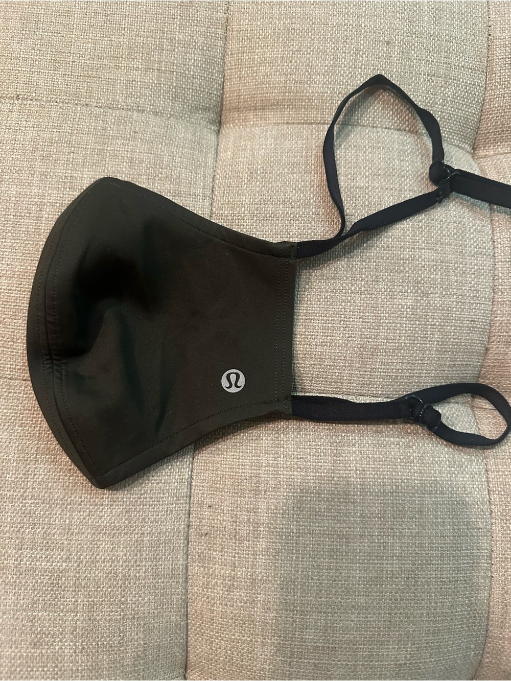lululemon athletica Black Face Mask with Adjustable Straps